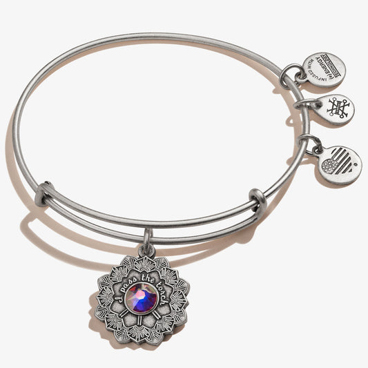 Mother of the Bride Crystal Charm Bangle