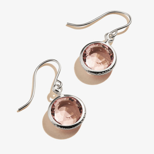 Light Amethyst Birthstone Earrings, June