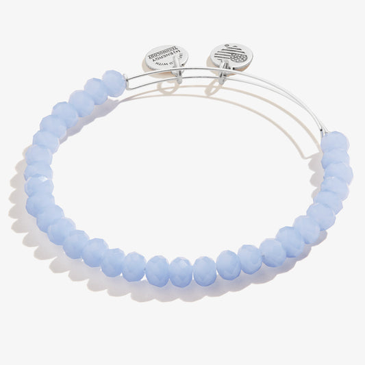Opal Blue Pebble Beaded Bangle