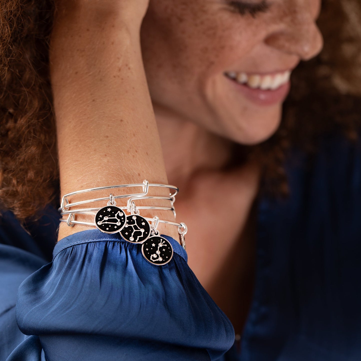 Leo Zodiac Charm Bangle, Color