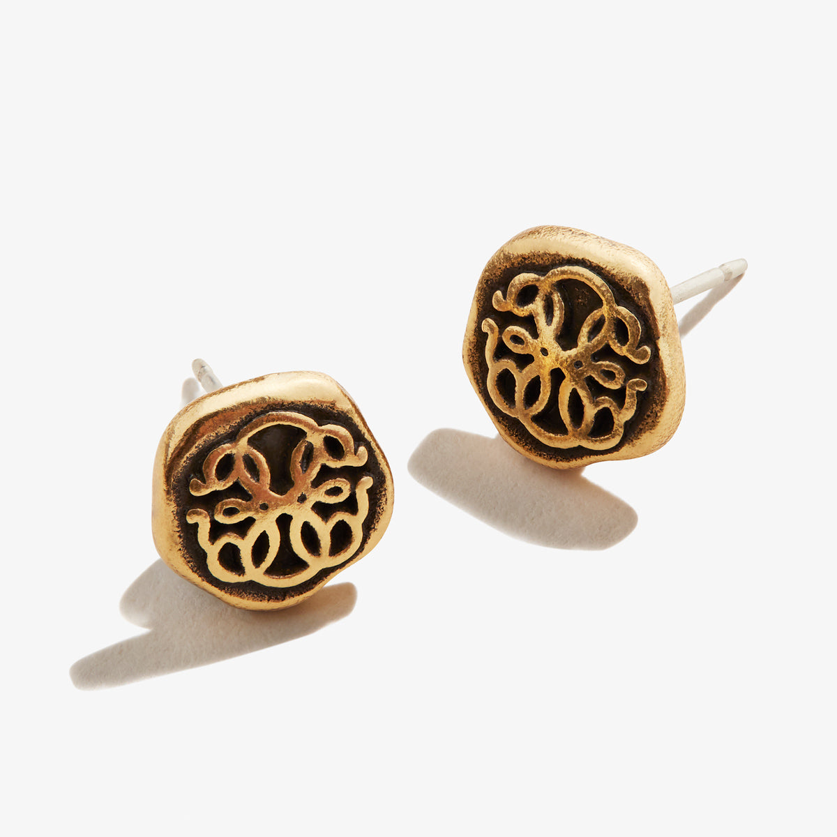 Path of Life® Molten Coin Stud Earrings