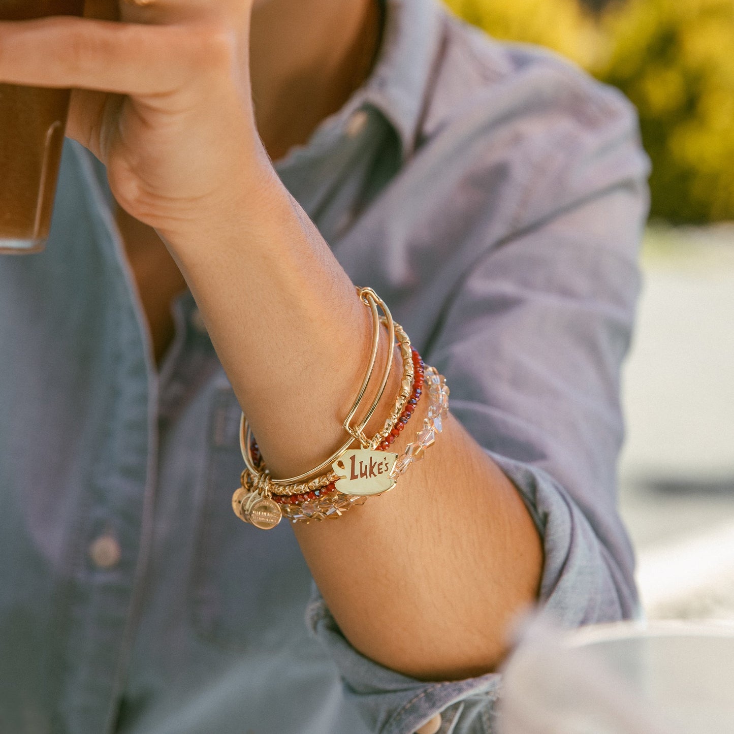 Gilmore Girls Luke's Coffee Mug Charm Bangle