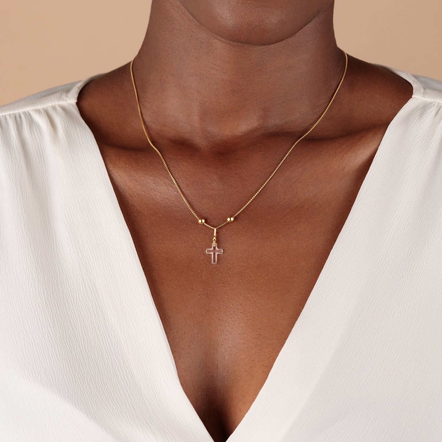 Cross Crystal Charm