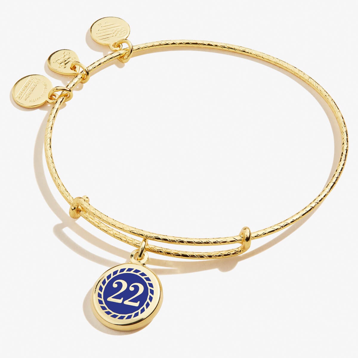 Number 22 Charm Bangle