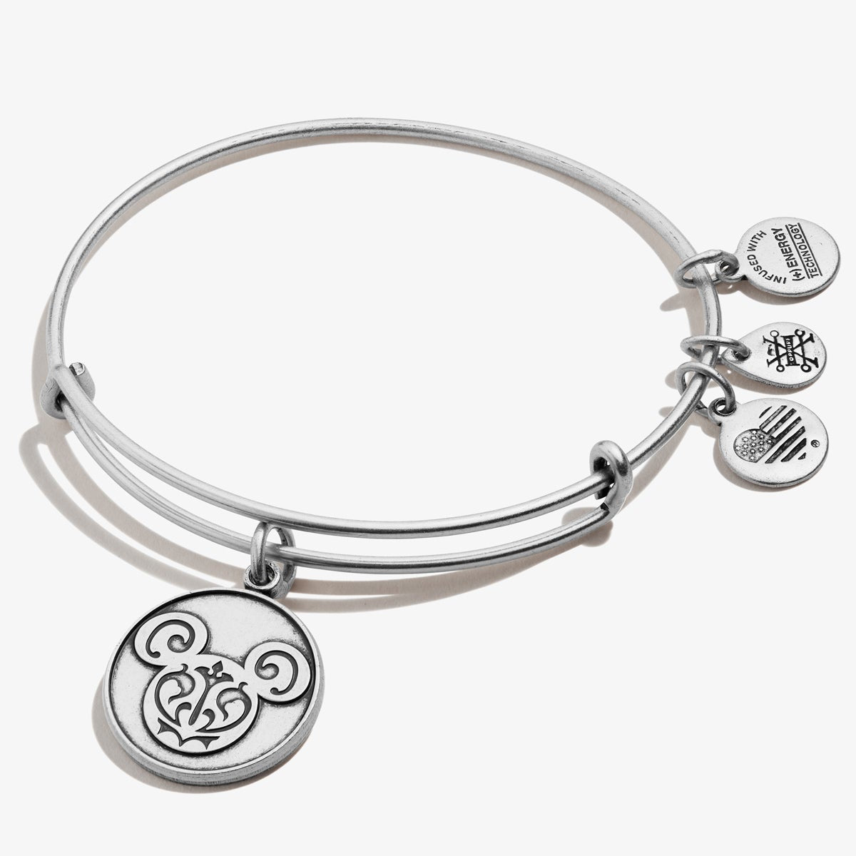 Disney® Mickey Mouse Filigree Charm Bangle