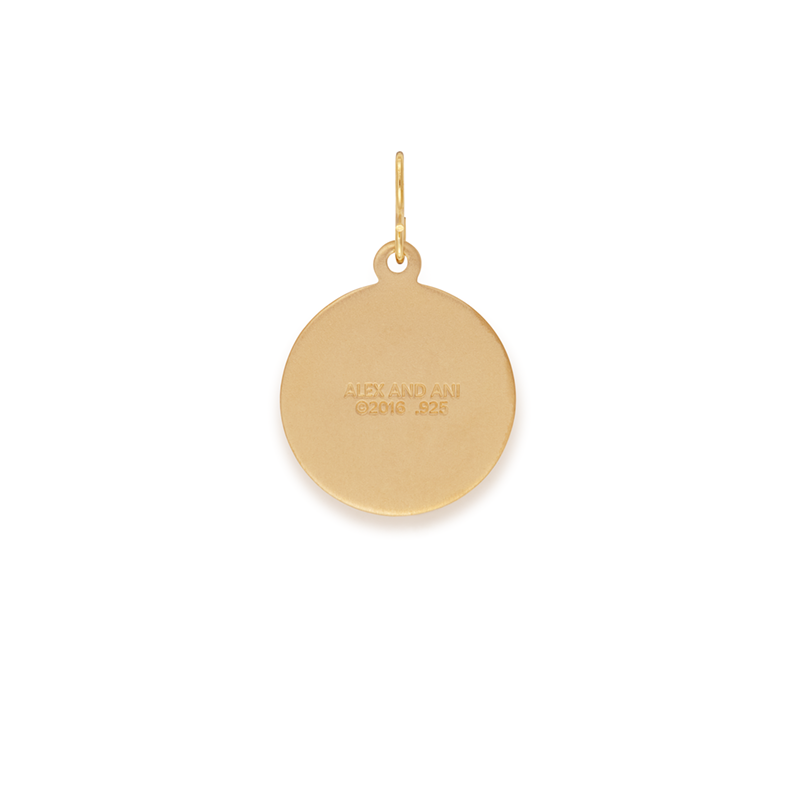 Saint Christopher Charm, Black, Medium