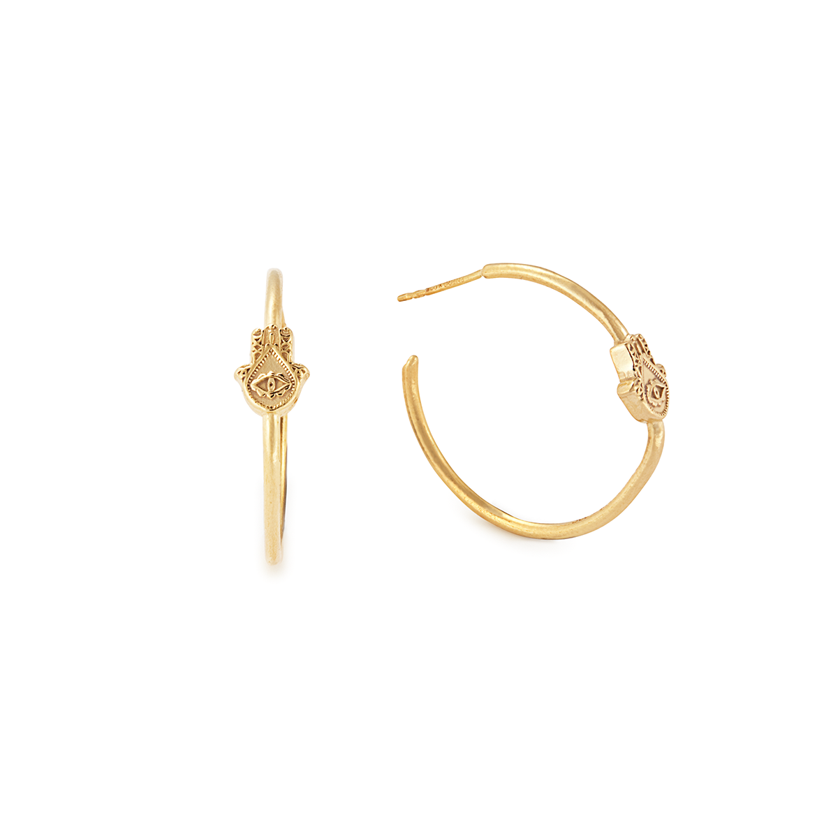 Hamsa Hoop Earrings