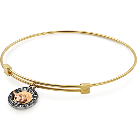 Liberty Copperâ„?Bangle, 14kt Gold Filled Charm, Small