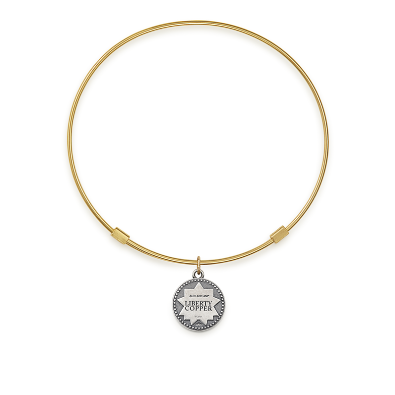 Liberty Copperâ„?Bangle, 14kt Gold Filled Charm, Small