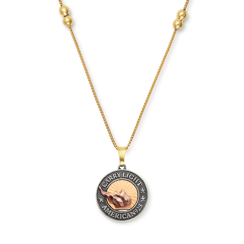 Liberty Copperâ„?Necklace, 14kt Gold Center Charm