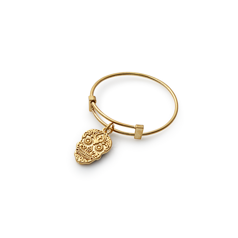 Calavera Charm Ring
