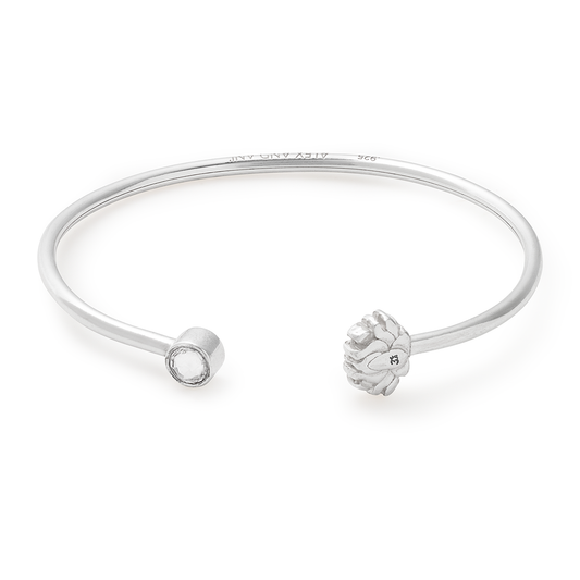 Lotus Precious Cuff Bracelet