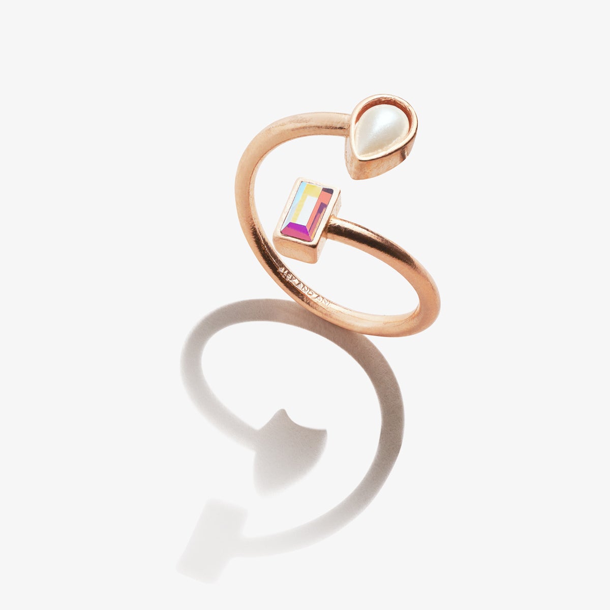 Crystal Pearl Ring