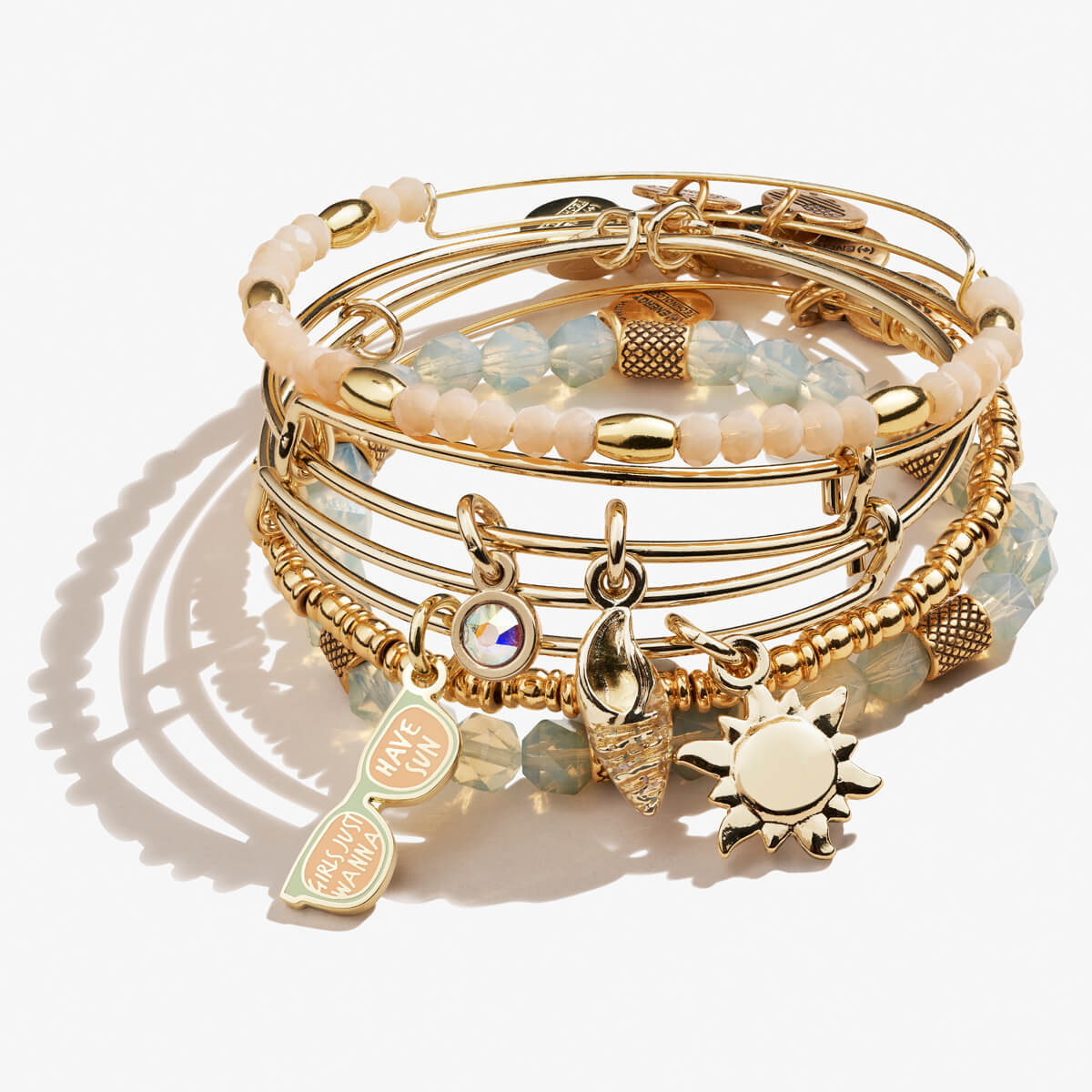 Girls Just Wanna Have Sun Bracelets, Set of 5