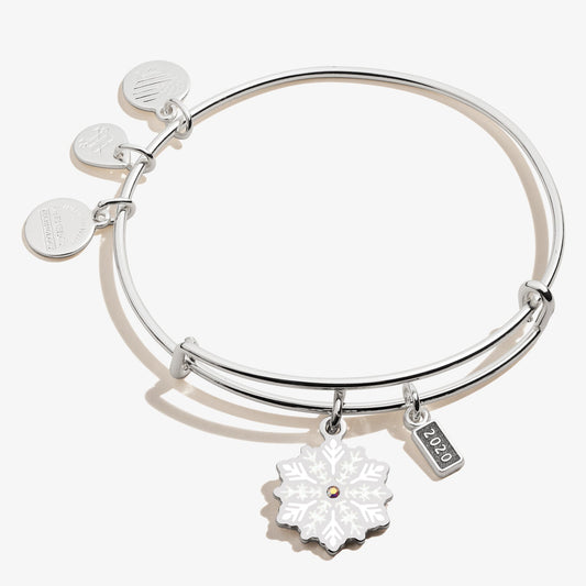 2020 Crystal Snowflake Charm Bangle