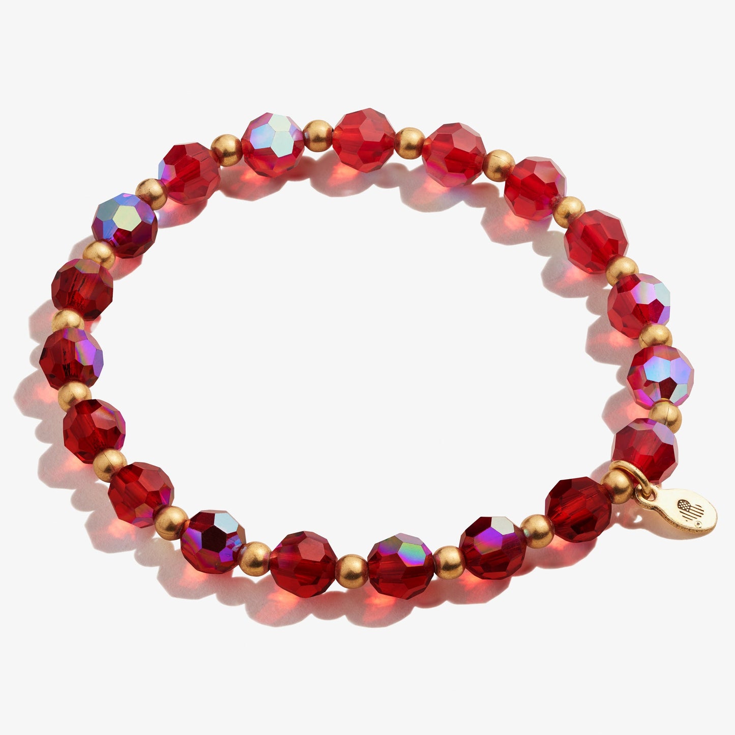 Crystal Stretch Bracelet, Burgundy