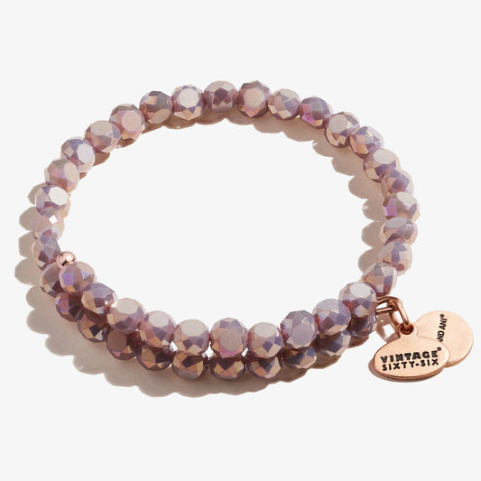 Glam Wrap Bracelet, Mauve