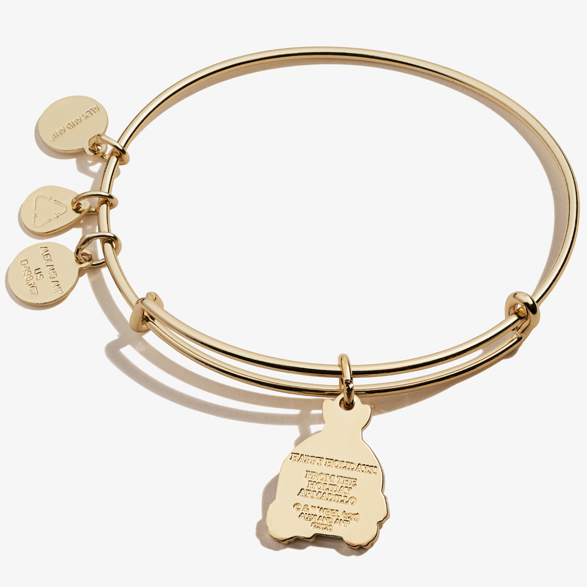 Friends Holiday Armadillo Charm Bangle