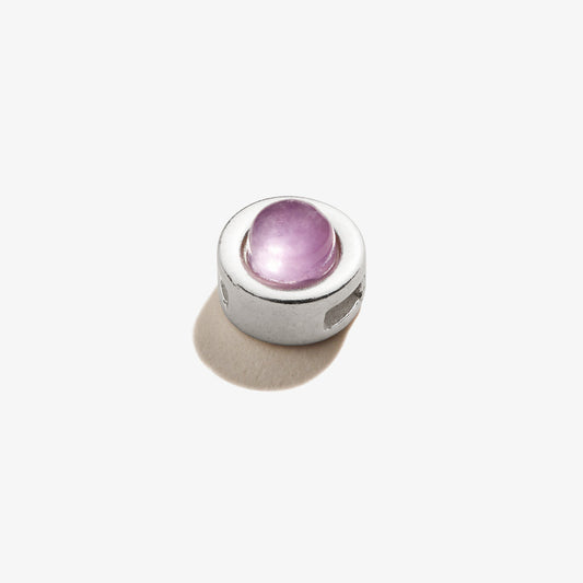 Amethyst Gemstone Slider Charm