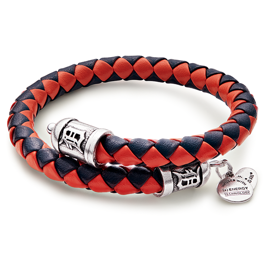 Detroit Tigers MLB Braided Leather Wrap Bracelet