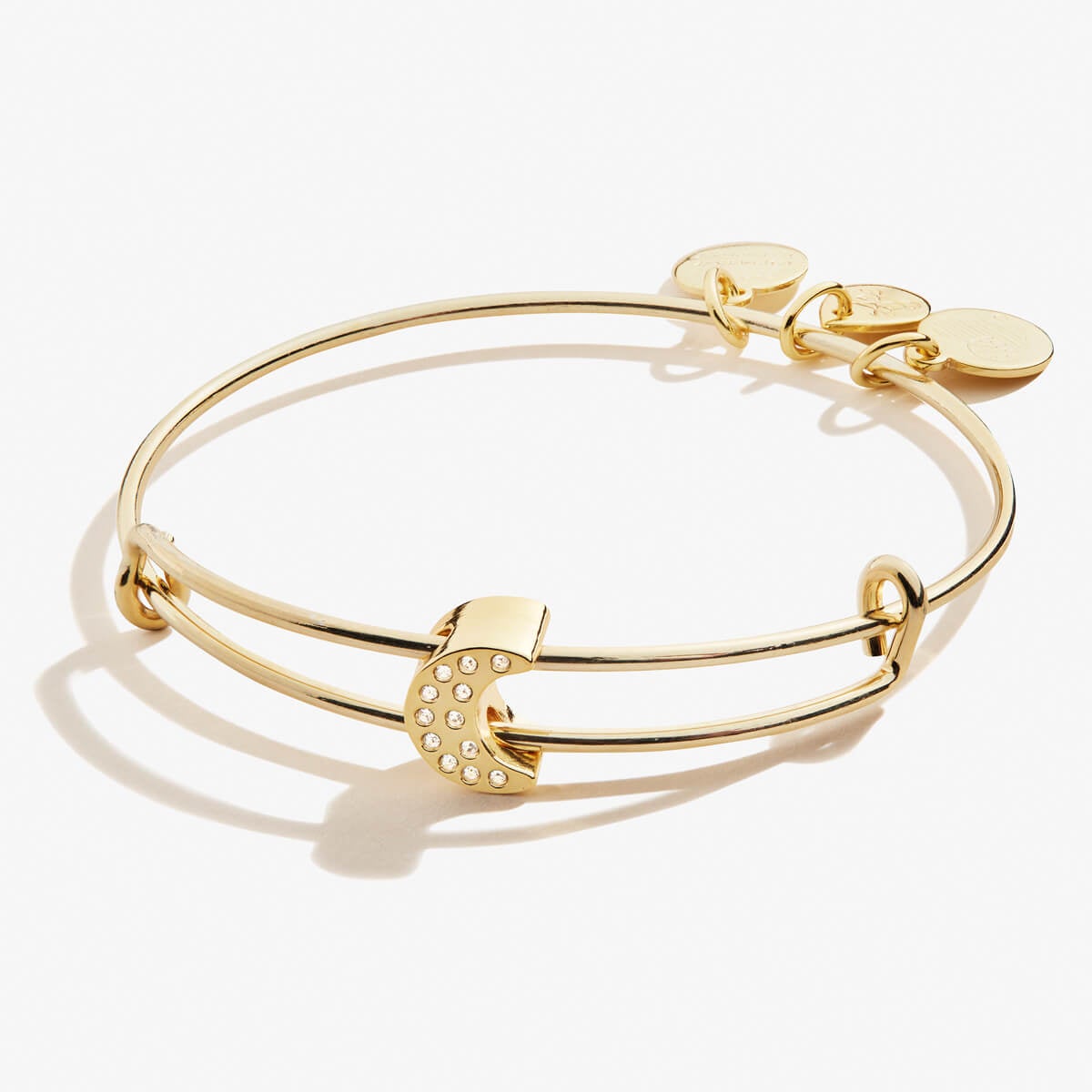 Pavé Moon Bead Bangle