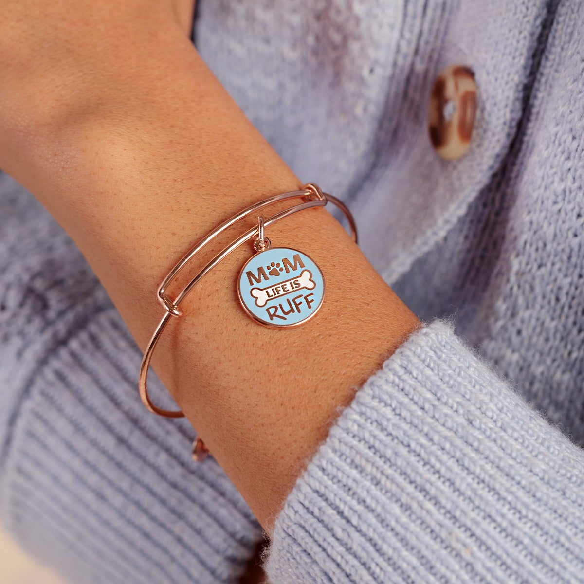 Mom Life is Ruff Charm Bangle