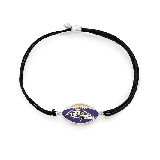 Baltimore Ravens NFL Charm Pull Cord Bracelet