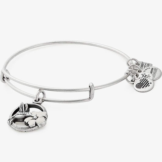 Hummingbird Charm Bangle