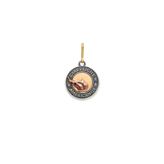 Liberty Copperâ„?Charm, 14kt Gold Center, Small